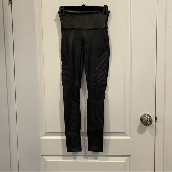 Spanx Faux Leather Moto Leggings - Picture 6 of 7